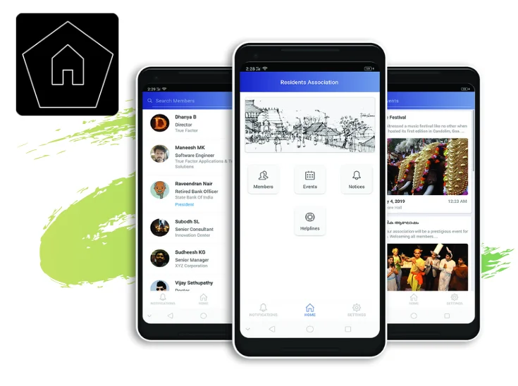 Truehood app screens